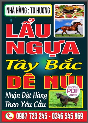 Tải file gốc Biển nhà hàng Tơ Hương - Lẩu ngựa file PDF & CDR (bản PSD) đầy đủ layer