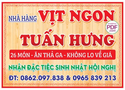 File tranh Biển nhà hàng Vịt Ngon Tuấn Hưng file PDF & CDR (gốc) in vải canvas