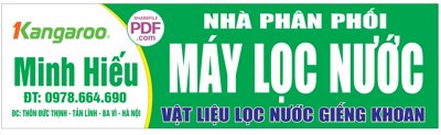 File gốc in ấn Biển nhà phân phối Máy lọc nước Minh Hiếu file PDF & CDR độ phân giải cao