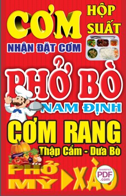 File in trần Biển phở bò - cơm hộp - cơm rang file PDF & CDR (bản gốc) hoa văn