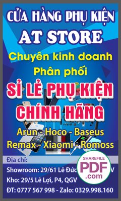 Tải file gốc Biển phụ kiện điện thoại AT Store file PDF & CDR (bản PSD) còn layer