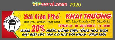 Download file tranh Biển qc Sài Gòn Phố - milk tea - coffee - fast food (file gốc PSD)