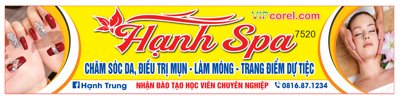 Download file gốc Biển quảng cáo Hạnh Spa - chăm sóc da file corel (in mica) logo