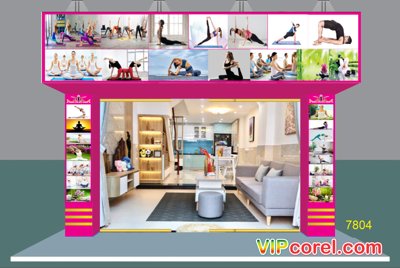 File PSD Biển quảng cáo trung tâm tập Yoga file vector (gốc) cho designer