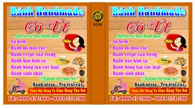 File tranh gốc Biển vẫy Bánh Handmade cô Út - các loại bánh ngọt (bản đẹp) độc quyền