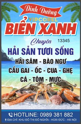 File tranh Biển vẫy Dinh dưỡng Biển Xanh - hải sản tươi sống (gốc) chủ đề con người