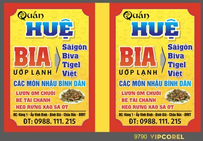 File tranh quảng cáo Biển vẫy Quán Bia Saigon - các món nhậu 2024 (file gốc) chuyên nghiệp