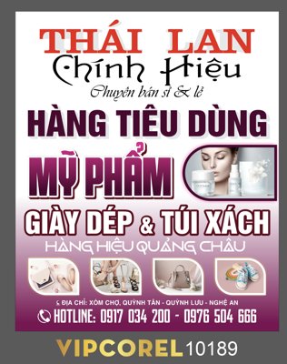 Tải file Biển vẫy Thái Lan - Hàng tiêu dùng - mỹ phẩm (gốc) in ấn ngay lập tức