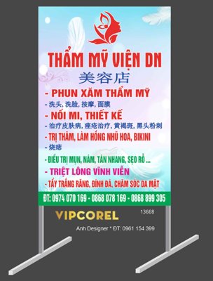 Download file Biển vẫy Thẩm mỹ viện DN - nối mi - phun xăm (chuẩn in) Biển vẫy Thẩm mỹ viện DN - nối mi - phun xăm