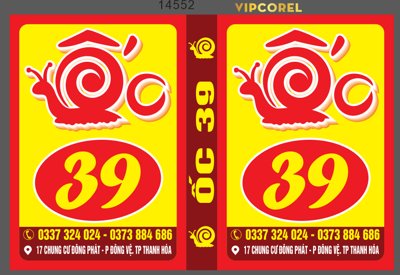 File tranh Biển vẫy quảng cáo Ốc 39 file corel (gốc) chủ đề tĩnh vật