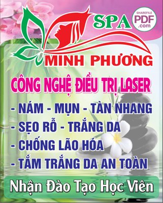 File gốc Biển vẫy spa Minh Phương file PDF & CDR (thiết kế) cho in ấn