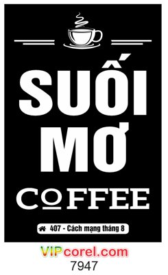 File tranh Biển vẫy suối mơ coffee file coreldraw (ảnh gốc) chi tiết rõ ràng