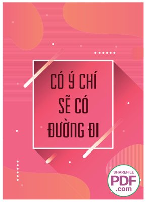 File in trần Có ý chí sẽ có đường đi file vector PDF (bản gốc) 5D