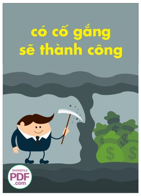 File ảnh Có gố gắng sẽ thành công file vector PDF (gốc) cho trang trí nhà hàng