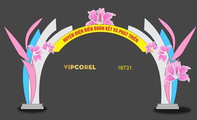 File gốc Cổng chào huyện điện biên Đoàn kết và Phát triển #4 (trang trí) phòng làm việc