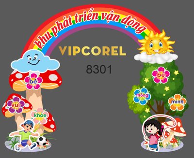 Tải file gốc Cổng khu phát triển vận động #2 file corel (in bạt) quảng cáo