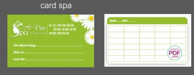 File gốc Card visit Ái Vân Spa - Thẻ liệu trình file PDF & CDR (in lụa) cao cấp