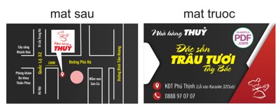 Tải file Card visit Nhà hàng Thủy - Đặc sản Trâu Tươi Tây Bắc file PDF & CDR (gốc) in nhanh