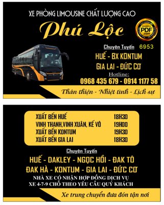 File tranh Card visit xe phòng Limousine chất lượng cao Phú Lộc (bản gốc) in lụa 5D