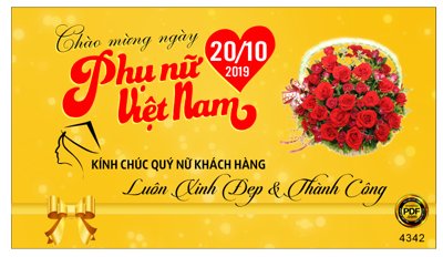 File PSD in ấn Chúc mừng ngày phụ nữ Việt Nam 20/10 #10 file corel (chất lượng cao)