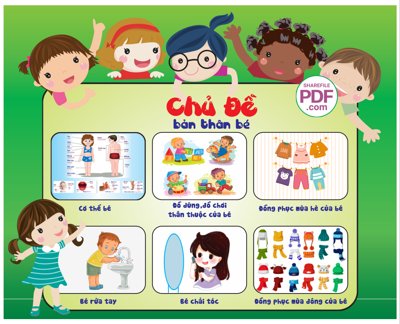 Tải file Chủ đề bản thân trường mầm non file PDF & CDR (ảnh gốc) in gạch men