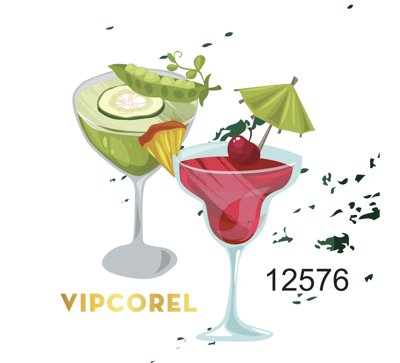 Tải file gốc Cocktail nước ép hoa quả vector corel (in khổ lớn) không vỡ