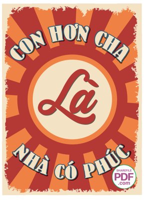 File gốc Con hơn cha là nhà có phúc file vector PDF (AI/EPS) cho in ấn