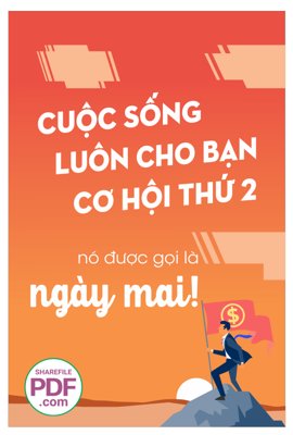 File tranh Cuộc sống luôn cho bạn cơ hội thứ hai file PDF (bản gốc) in canvas