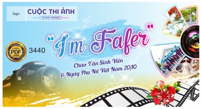 Mua file gốc Cuộc thi ảnh chào tân sinh viên và ngày 20/10 (PSD) tại Filetranh.com