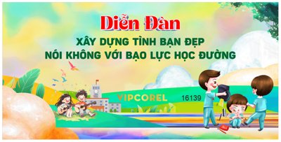 Tải file tranh Diễn đàn xây dựng tình bạn đẹp không với bạo lực (gốc) tại Filetranh.com
