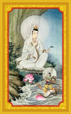 File gốc Download Tranh 3D Phật Giáo chất lượng cao #69 (in lụa) họa tiết 3D