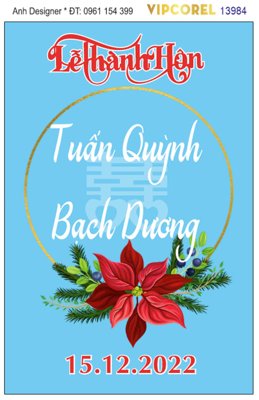 File in ấn File corel bảng tên đám cưới #21 vector chuyên nghiệp