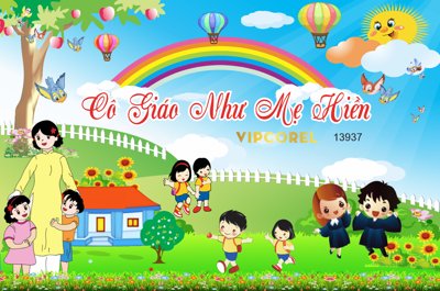 File in trần File corel tranh tường cô giáo như mẹ hiền (file gốc) phong thủy