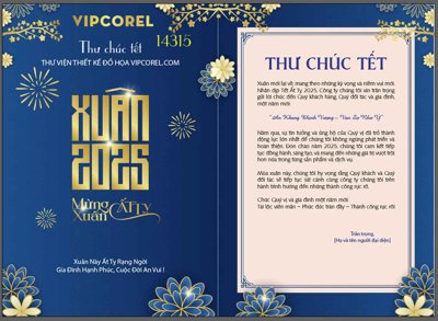 Download file gốc File illustrator thiệp chúc tết 2025 nền xanh (in lụa) nghệ thuật