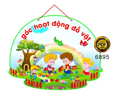 Tải file Góc hoạt động đồ vật trang trí trường mầm non file corel (gốc) làm tranh trang trí