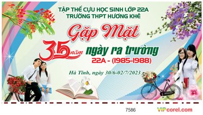 File PSD Gặp mặt kỷ niệm 35 năm ngày ra trường THP Hương Khê (nguyên gốc) chất lượng cao