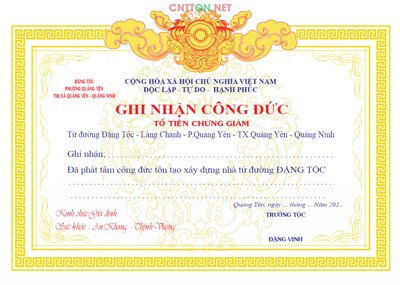 Hình ảnh file gốc Ghi nhận công đức tổ tiên chứng giám file Corel cho in UV