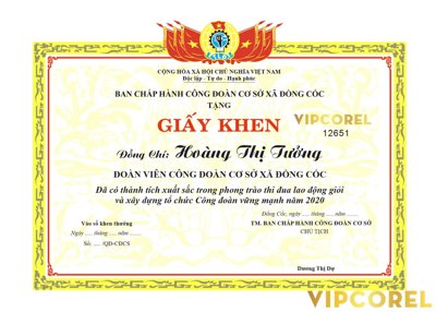 File gốc Giấy khen công đoàn cơ sở xã Đồng Cốc vector (AI/EPS) cho in ấn