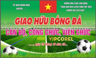 File gốc Giao hữu bóng đá cán bộ, công chức, viên chức (ảnh chi tiết) để in lụa