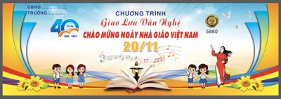 File in ấn Giao lưu văn nghệ chào mừng ngày nhà giáo VN 20/11 #2 chuyên nghiệp