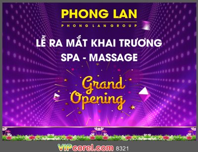 File tranh PSD Grand Opening spa - Massage Phong Lan #2 chất lượng cao
