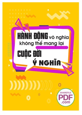 Download file gốc Hành động vô nghĩa không thể mang lại cuộc đời ý nghĩa (in lụa) tranh 3D