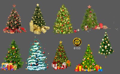 Tải file Hình ảnh cây thông noel tách nền #2 file coreldraw (ảnh gốc) in gạch 3D