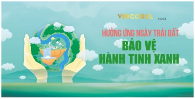 Tải file Hưởng ứng ngày trái đất - bảo vệ hành tinh xanh (ảnh gốc) in tranh kính
