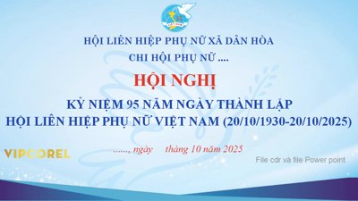 File gốc Hội Nghị kỷ niệm 95 năm ngày thành lập hội LHPN (phong cách) cổ điển
