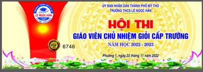 Download file Hội thi giáo viên chủ nhiệm giỏi cấp trường file corel (gốc) in mica cao cấp