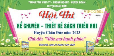 Tải về file gốc Hội thi kể chuyện thiết kế sách thiếu nhi file corel (dùng cho in quảng cáo)
