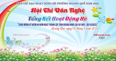 Tải file Hội thi văn nghệ tổng kết hoạt động hè 2023 #3 (gốc) làm file tranh quảng cáo