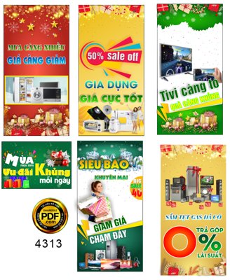 File in ấn Hanger giáng sinh noel khuyến mại siêu thị Corel (bản gốc) chất lượng cao