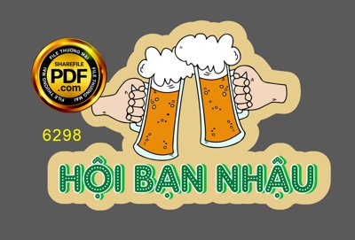File gốc in ấn Hashtag đám cưới "Hội bạn nhậu" file cdr x7 chất lượng vượt trội